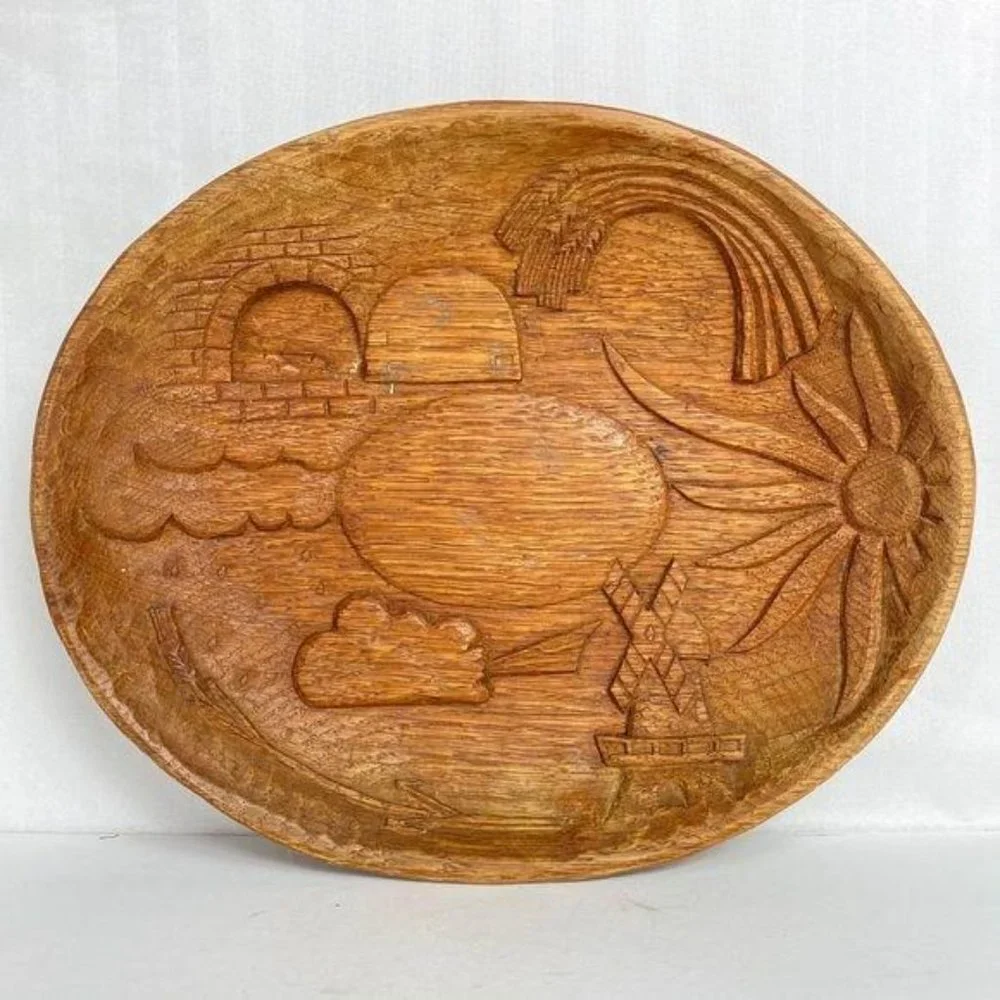 Vintage Farmhouse New Zealand‎ Wood Primitive Rustic Bowl Cottagecore Harvest